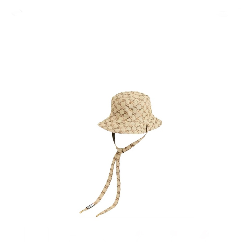 Gucci Beige Monogram Reversible Canvas Hat